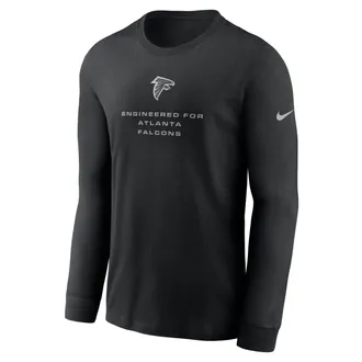 Nike Atlanta Falcons Team Issue Nike Mens Dri-FIT NFL Long-Sleeve T-Shirt in Black | 02EW00A96-ZSZ