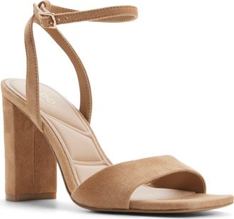 Aldo Serenya Ankle Strap Sandal in Medium Brown at Nordstrom, Size 6.5