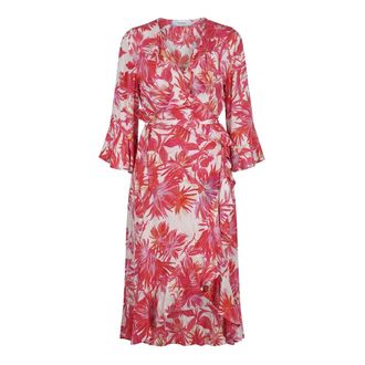 Maliparmi Wrap Dresses, female, Multicolor, Size: XL Abito Botanical Jungle