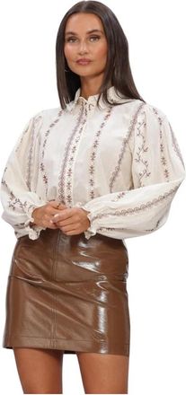 Ydence Blouse Aline - Dames - Blouses - Wit - XL - Katoen - Overhemden