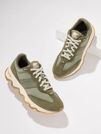 Sorel Kinetic Ember Sneakers - Stone Green/ Dusty Twill - 10 1/2 M Talbots