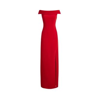Ralph Lauren Gowns, female, Red, Size: 2XS Adlar Short-Sleeve Gown