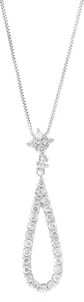 Vir Jewels 2/3 cttw Lab Grown Diamond Pendant Necklace in Sterling Silver with Chain For Women