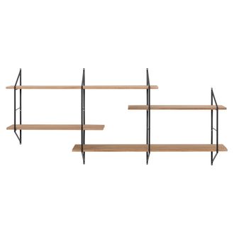 Miliboo Miliboo - Estanter&iacute;a Mural Xl Madera Y Metal Bridge