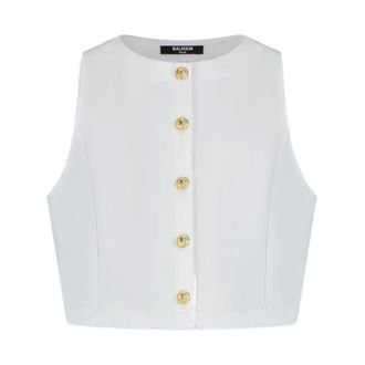 Balmain Mujer, Camisetas, Blanco, Talla: 4 Y