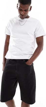 Levi's 469 - Pantaloncini di jeans ampi da 12 neri-Nero