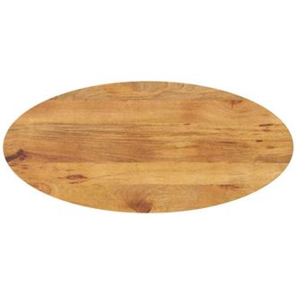 vidaXL Piano Tavolo 140x50x2,5 cm Ovale in Legno Massello di Mango - Vidaxl