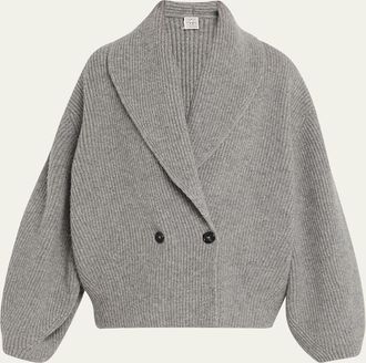 Toteme Shawl Lapel Wool Cardigan