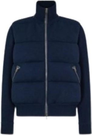 Tom Ford Truien - Heren - Zomerjassen - Blauw - L - Leer - Jassen