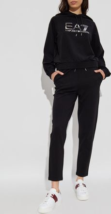 Emporio Armani Tracksuit Set: Sweatshirt And Sweatpants, Womens, Black