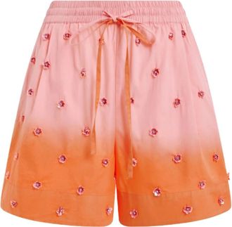 Essentiel Korte Broeken, Dames, Roze, S, Katoen, Hichigan Shorts