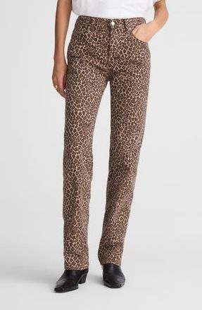 Madewell Longline Straight Leg Jeans in Dark Mocha at Nordstrom Rack, Size 29