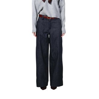 Mason's Pantalones Chinos Anchos New York - Jeans - Mujer - Azul - 2XS