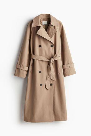 H&M Zweireihiger Trenchcoat - Beige