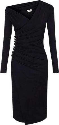 Elisabetta Franchi Dames, Jurken, Zwart, Maat: XS Jersey