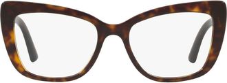 Dolce & Gabbana 53mm Cat Eye Optical Glasses in Havana at Nordstrom