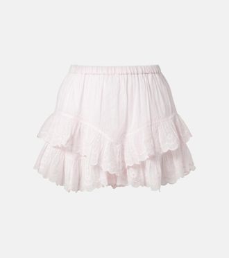 Isabel Marant Jocadia broderie anglaise cotton shorts