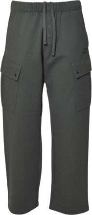 C.P. Company Relaxed Fit Cargo Trousers In Anthracite With Adjustable Waistband