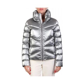 Colmar Jassen, Dames, Grijs, M, Metallic High Neck Padded Jacket