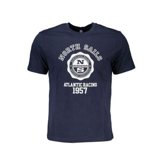 North Sails Mens Atlantic Racing 1957 Tshirt - Dark Blue Cotton - Size X-Large