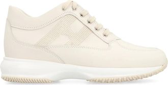 Hogan Sneakers, female, Beige, Size: 7 1/2 US Interactive Low-top Sneakers