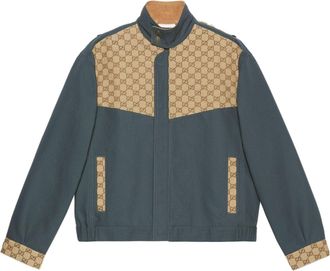 Gucci Cotton Canvas GG Supreme Jacket Dark Grey Beige 742855-XDCEY-1168
