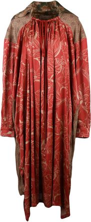 Vivienne Westwood Patchwork Baseball Dress With Gathered Neckline