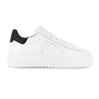 Hogan Stripes White leren sneakers - Heren - Sneakers - Wit - 43 1/2 EU - Leer - Schoenen
