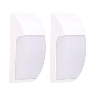Forlight Area - (2uds) Aplique De Pared Exterior Para Bombilla E27. Aplique Exterior De Pared O Techo Para Jard&iacute;n Y Terraza. L&aacute;mpara De Pared Impermeable Ip65.