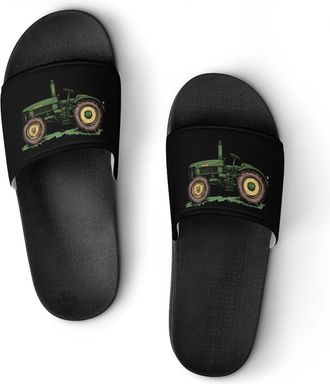 Generic Vintage Tractor Unisex Beach Slippers & Pool Slides Anti-Slip House Shoes for Home Outdoor