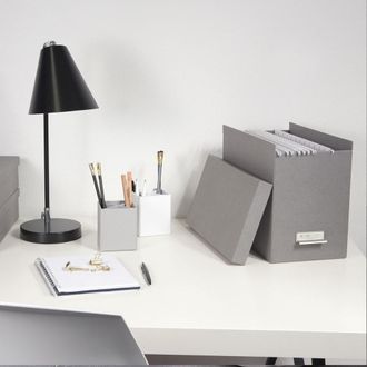 Calicosy Caja archivadora para carpetas - gris claro