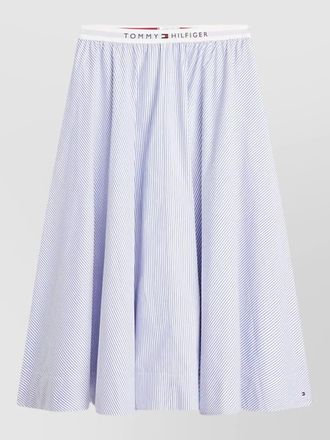 Tommy Hilfiger midi a line skirt logo detail