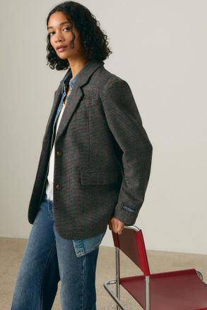 Levi's Blazer holgado Luna - Mujer - XS - Gris / Luna Glen Plaid