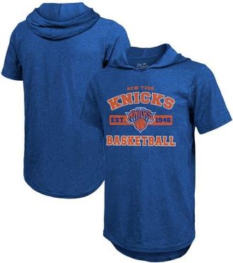 Majestic Threads Mens Majestic Threads Royal New York Knicks Tri-Blend Hoodie T-Shirt at Nordstrom, Size Large