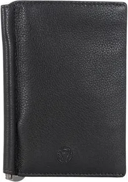 Momo Design Mens Card Holder Black Genuine Leather Bags Card-holders