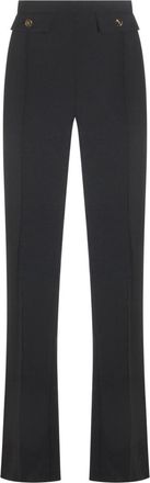 Elisabetta Franchi Trousers Blacks And Greys-Donna