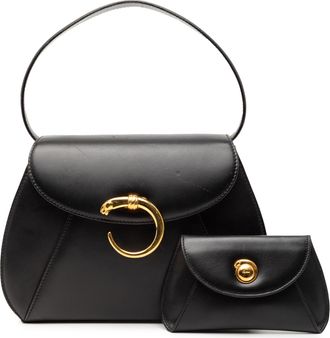 Cartier Black Leather Panthere Bag