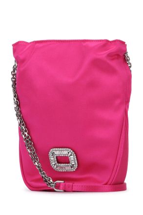 Roger Vivier Womens Pilgrim Pocket Nano Fuxia Medio Borse A Mano Bag