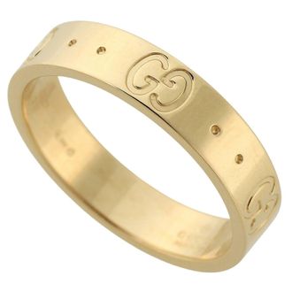 Gucci Icon Yellow Gold Yellow Gold (18K) Band Ring (Pre-Owned)