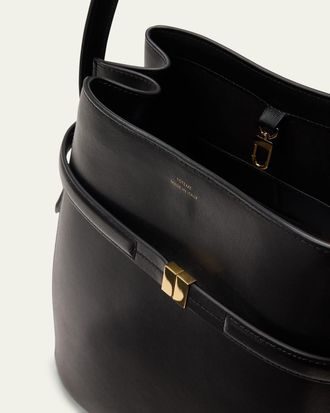 Toteme Belted Napa Leather Bucket Bag