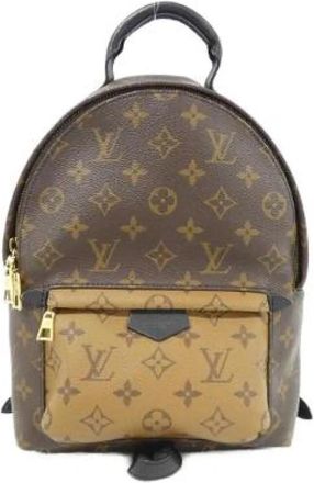 Louis Vuitton Pre-owned Palm Springs Monogram Reverse Rugzak - Dames - Vintage Rugzakken - Bruin - ONE Size - Vintage