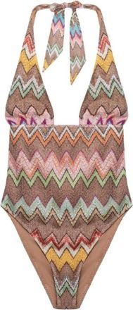 Missoni Zigzag Badpak uit &eacute;&eacute;n stuk - Dames - Badpakken - Veelkleurig - M - Badmode