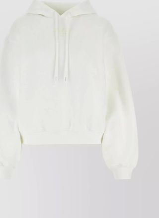 Alexander Wang cotton blend hooded sweatshirt with oversized fit