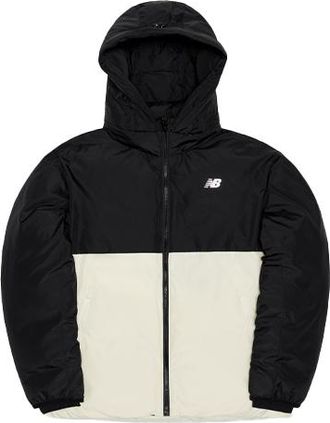 New Balance Sport Color Block Jacket Asia Sizing Black White NPA4S013BK