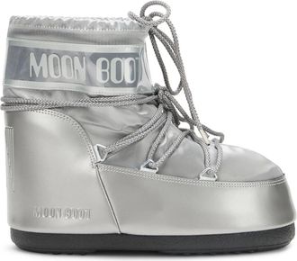 Moon Boot Icon Low Glance Boot - Dames - Schoenen - Grijs - Maat: 39 EU Polyamide