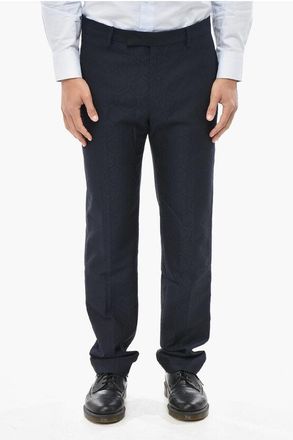 Etro Jacquard Cotton-Blend Trousers with Belt Loops size 50
