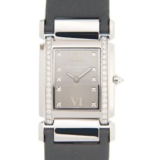 Patek Philippe Pre-owned Patek Philippe Twenty~4 Medium Diamond Eternal Gray Dial Ladies Watch 4920G-001