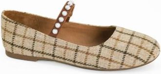 Corkys Footwear Womenstea Time Flats In Tan Plaid
