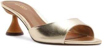 Arezzo Luciana Low Stiletto Sandal in Platino at Nordstrom, Size 7.5