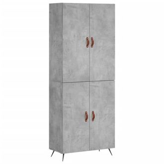 Berkfield Home Highboard Concrete Grey 69.5x34x180 cm Engineered Wood